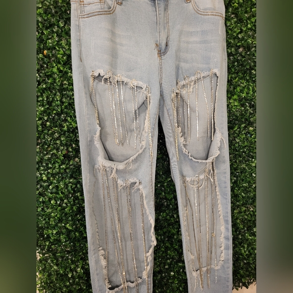 Hot & Delicious Denim - Hot & Delicious Denim Skinny Jeans Distressed Style